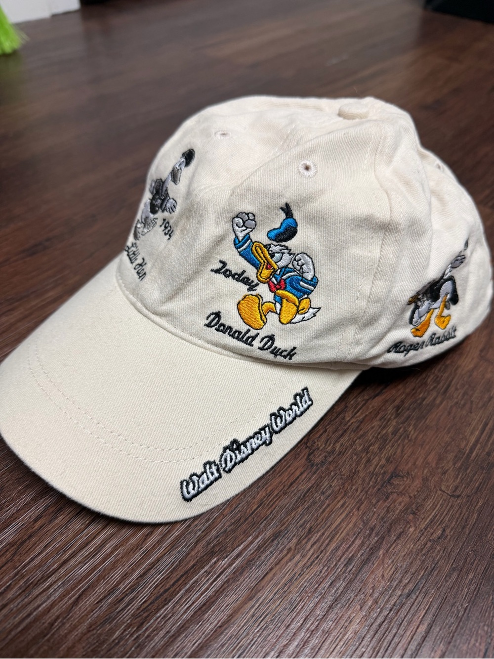 Vintage “Many Faces of Donald Duck” Disney Parks Original Embroidered Cap